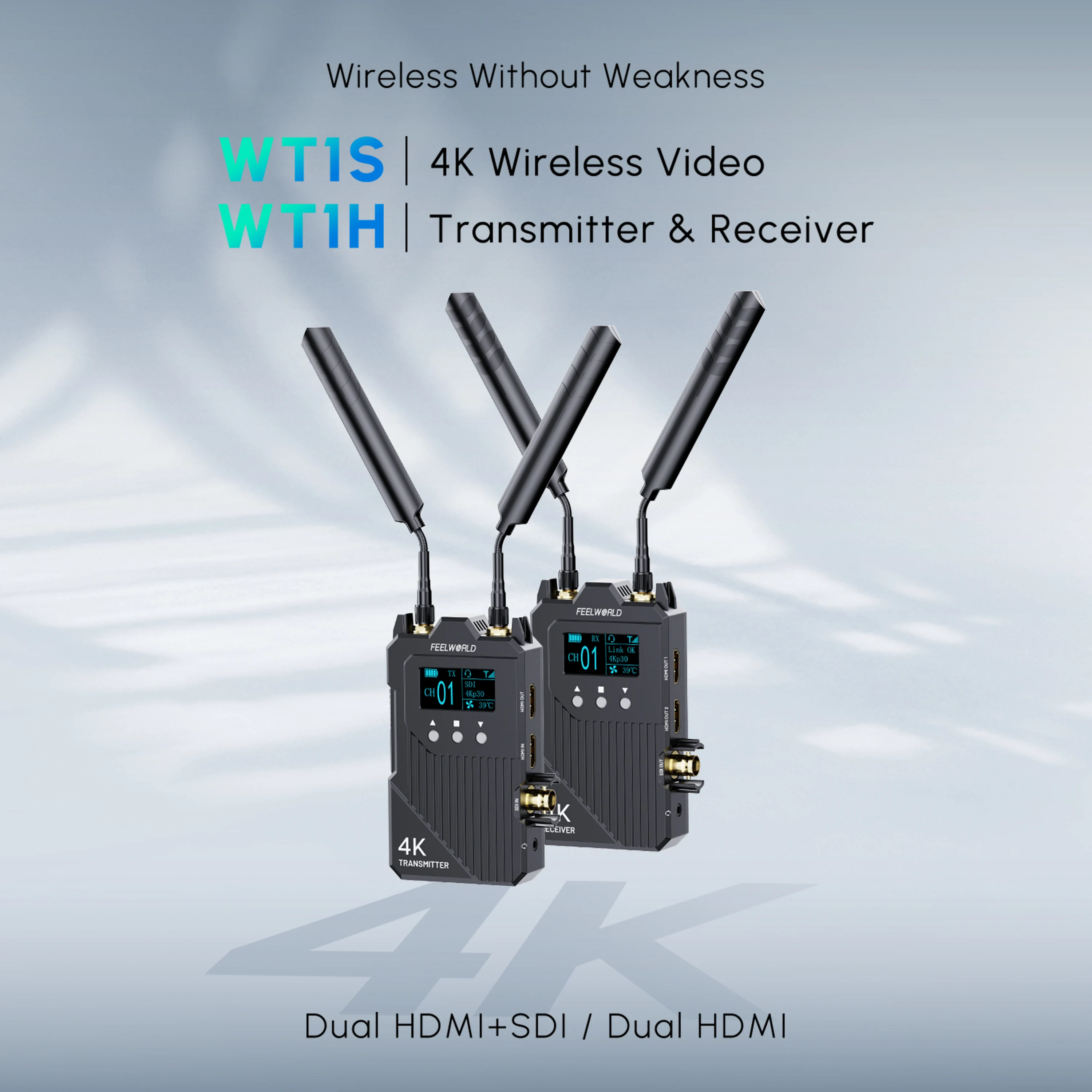 FEELWORLD WT1S Wireless Video Streaming Box with UVC Output No Capture Card Needed OEM Service Provided