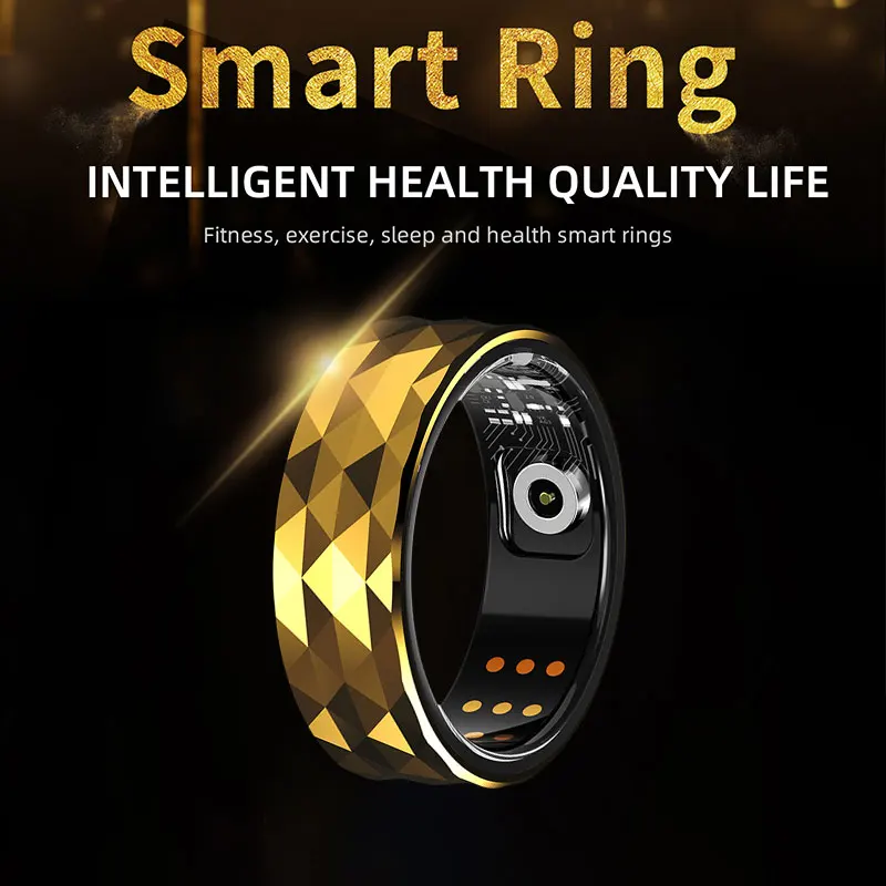 R12M Smart Ring 2024 New Men Women Health Tracker Intelligent Ring Sleep Mointor IP68 5ATM Waterproof Smartring for Android IOS