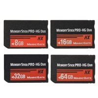 2025 New 64GB 32GB 16GB 8GB Memory Stick MS Pro for Duo Memory Card Full Real Capacity HX Game Card Memory Card For PSP2000 3000