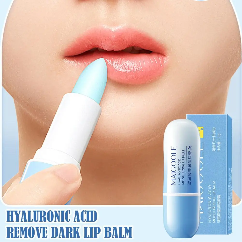 Bálsamo Hidratante de Ácido Hialurônico, Remover Bálsamo Labial Escuro, Clareamento, Pigmento, Esfoliante, Cuidado, Clareamento, Saúde, Beleza, Sk, H3V9