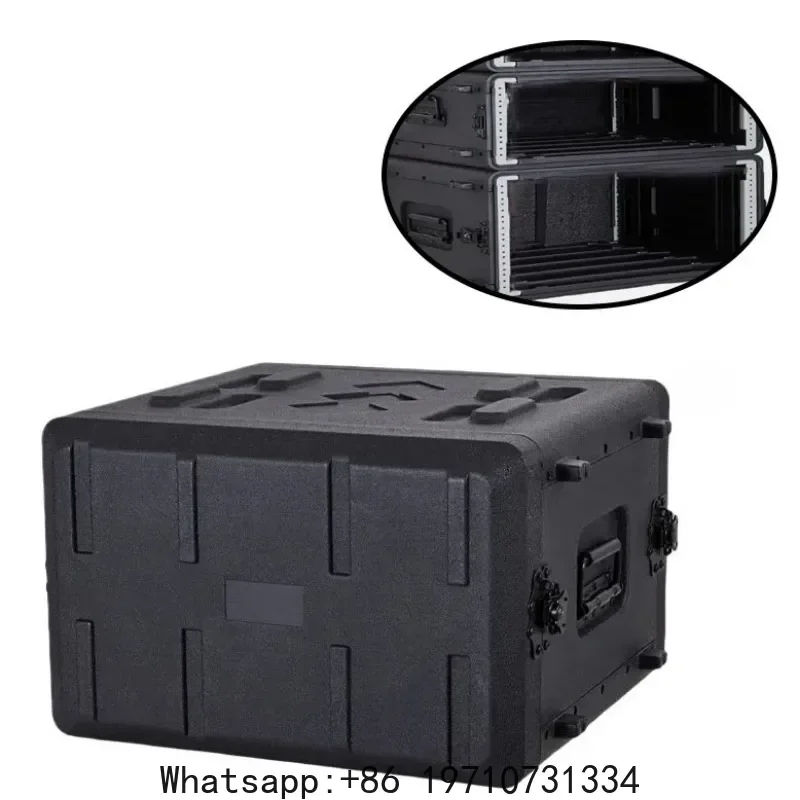 PE Plastic Professional Tool Box Organizer Stage Equipment Cabinet Audio Amplifier Portable Tool Box Shockproof Tools Packaging