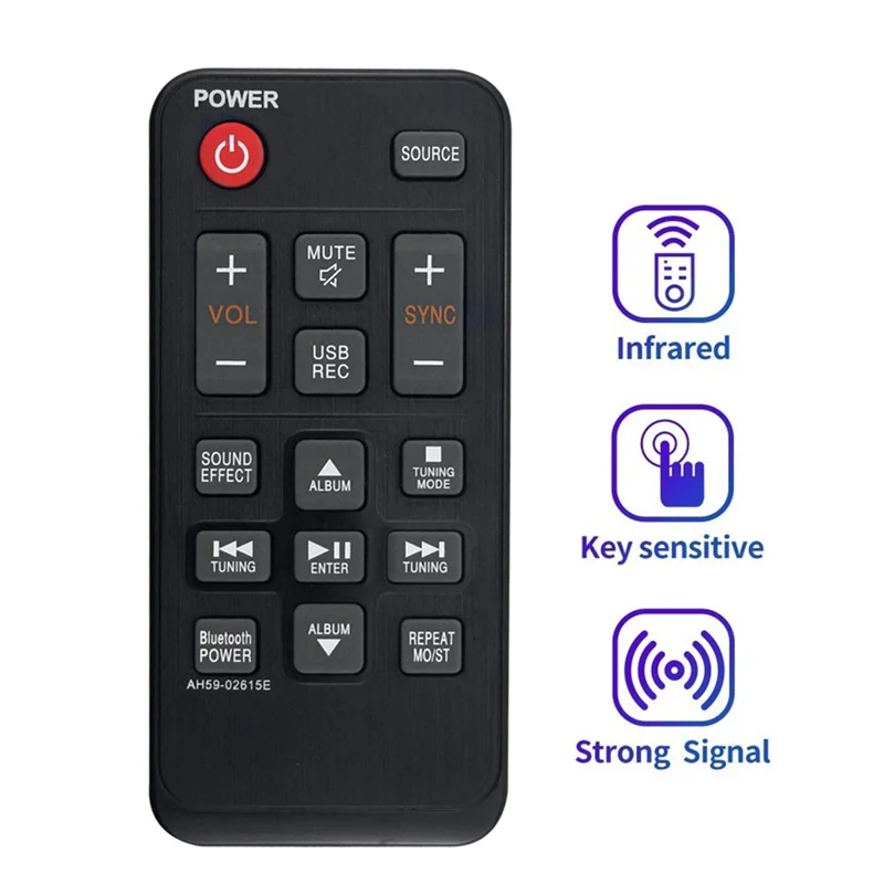 ABAC-For  AH59-02615E Compatible Replacement Remote Control For Audio Soundbar System AH59-02615E
