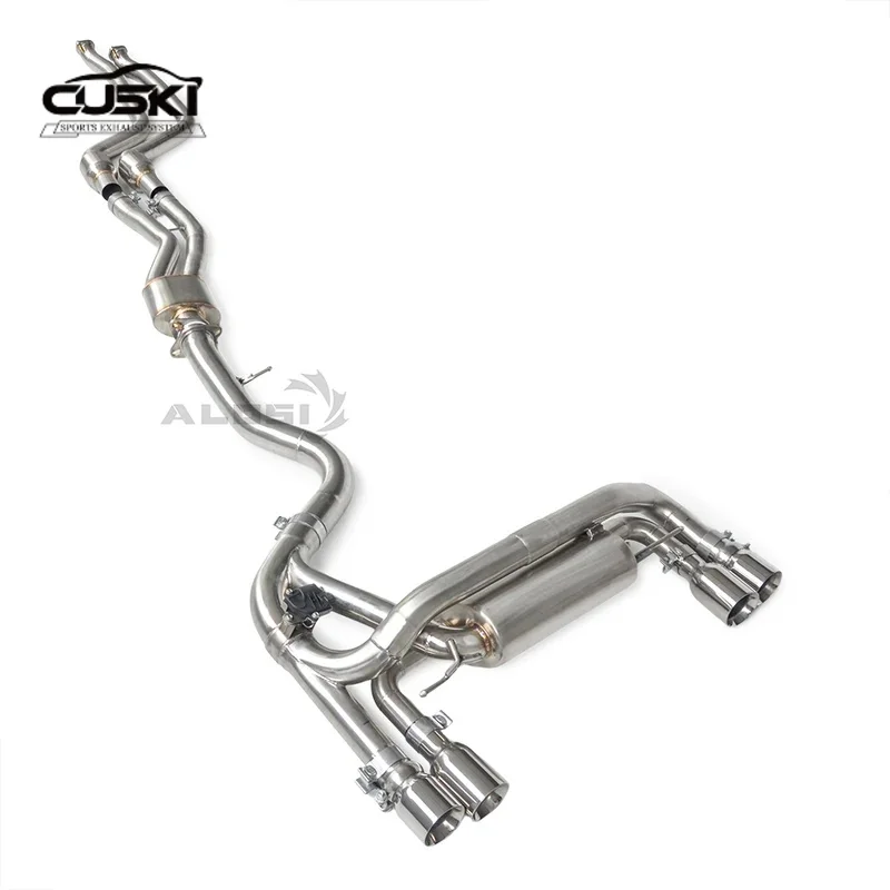 

Задняя выхлопная система Cat из нержавеющей стали, подходящая для BMW 1M E82 3.0T 2011-2012, детали для модернизации автомобильных выхлопных газов