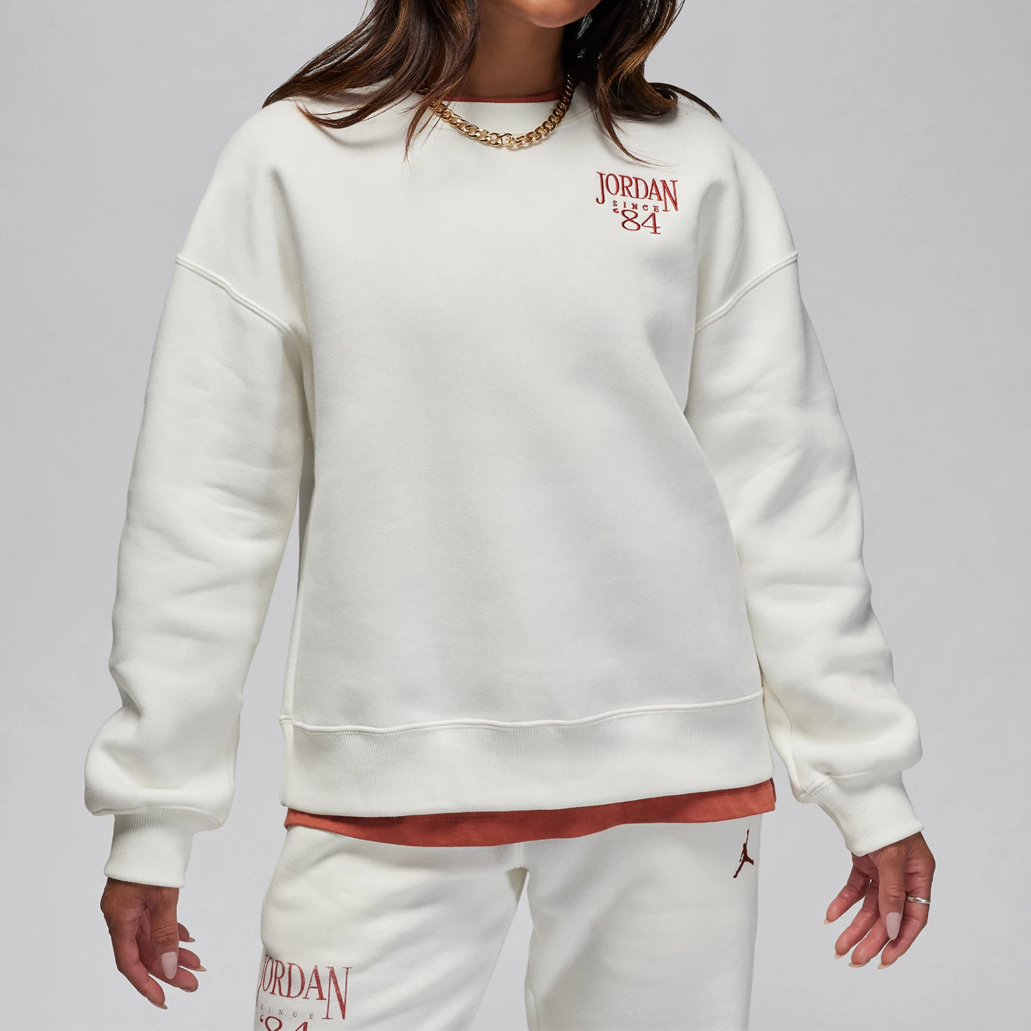 

Nike genuine Air Jordan Women's Casual Sport Knit Sweatshirt FN5438-133