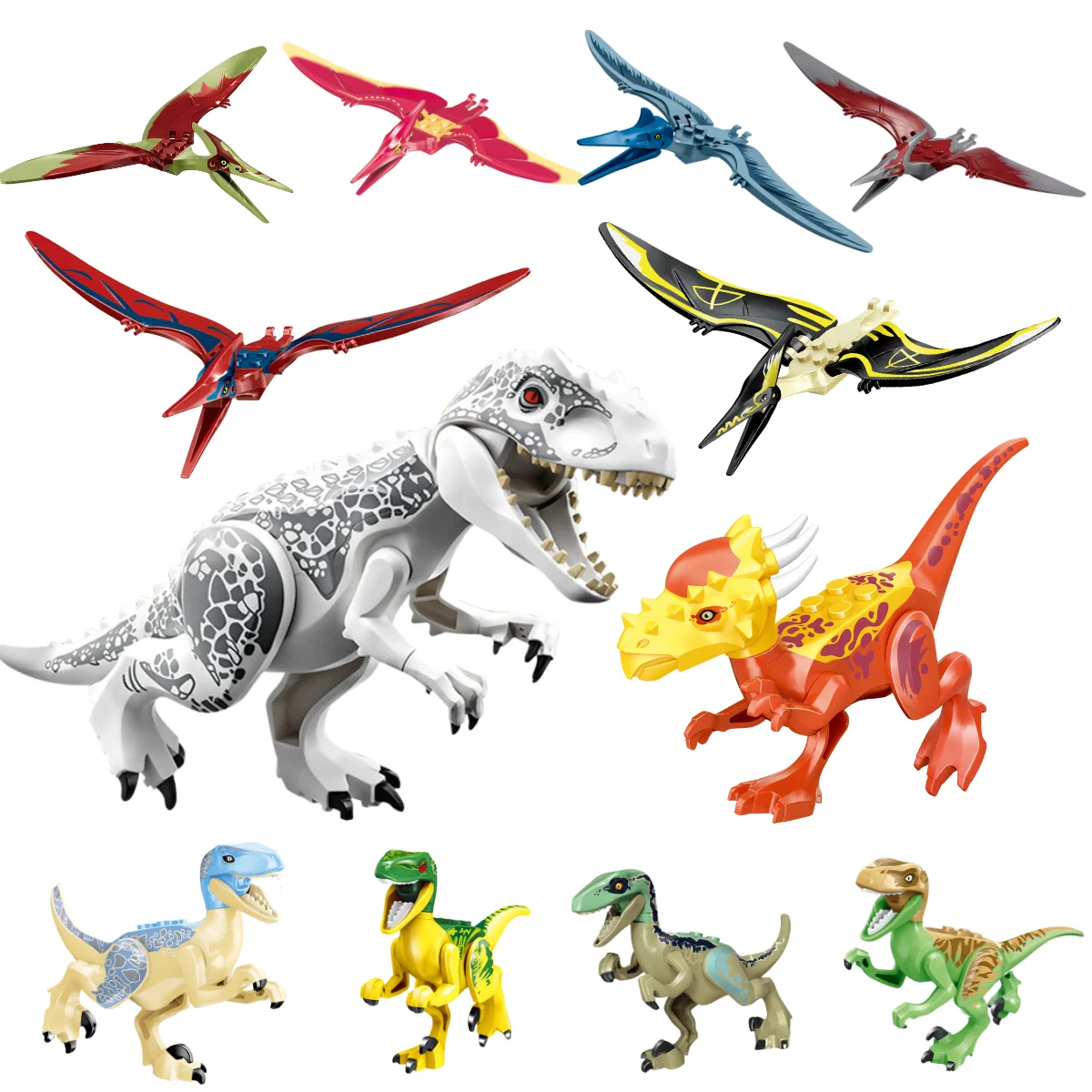 Model Kit Jurassic Park - Jurassic Dinosaurus Bouwstenen Set, World Park