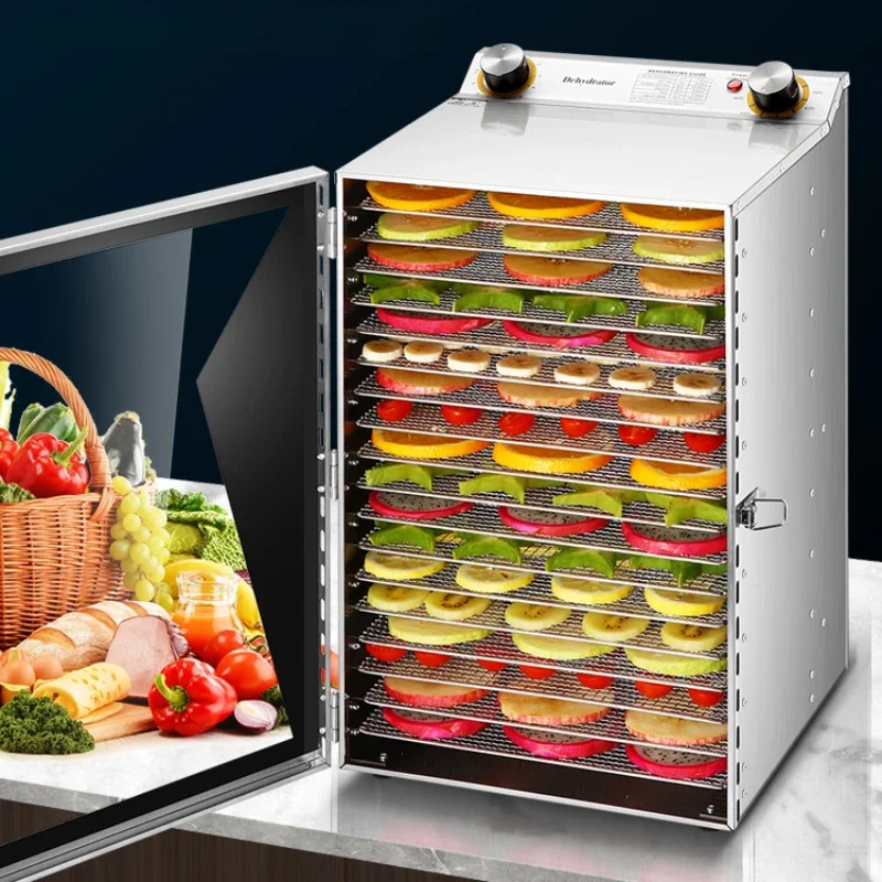 

Large and Small Fruit Fruit Dehydrator Drying Chassis Food Jerky Pet Snack Fruit and Vegetable Air Drying Machine Dehydrator