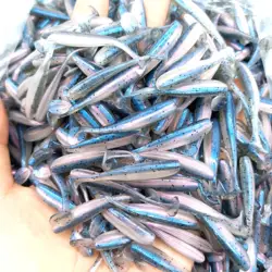DUODUOYU 10PCS Mini Soft Fishing LURES 40mm/0.45g T-tail Worm Lure Small Artificial Bait Jig Wobblers Bass Pike Fishing Tackle