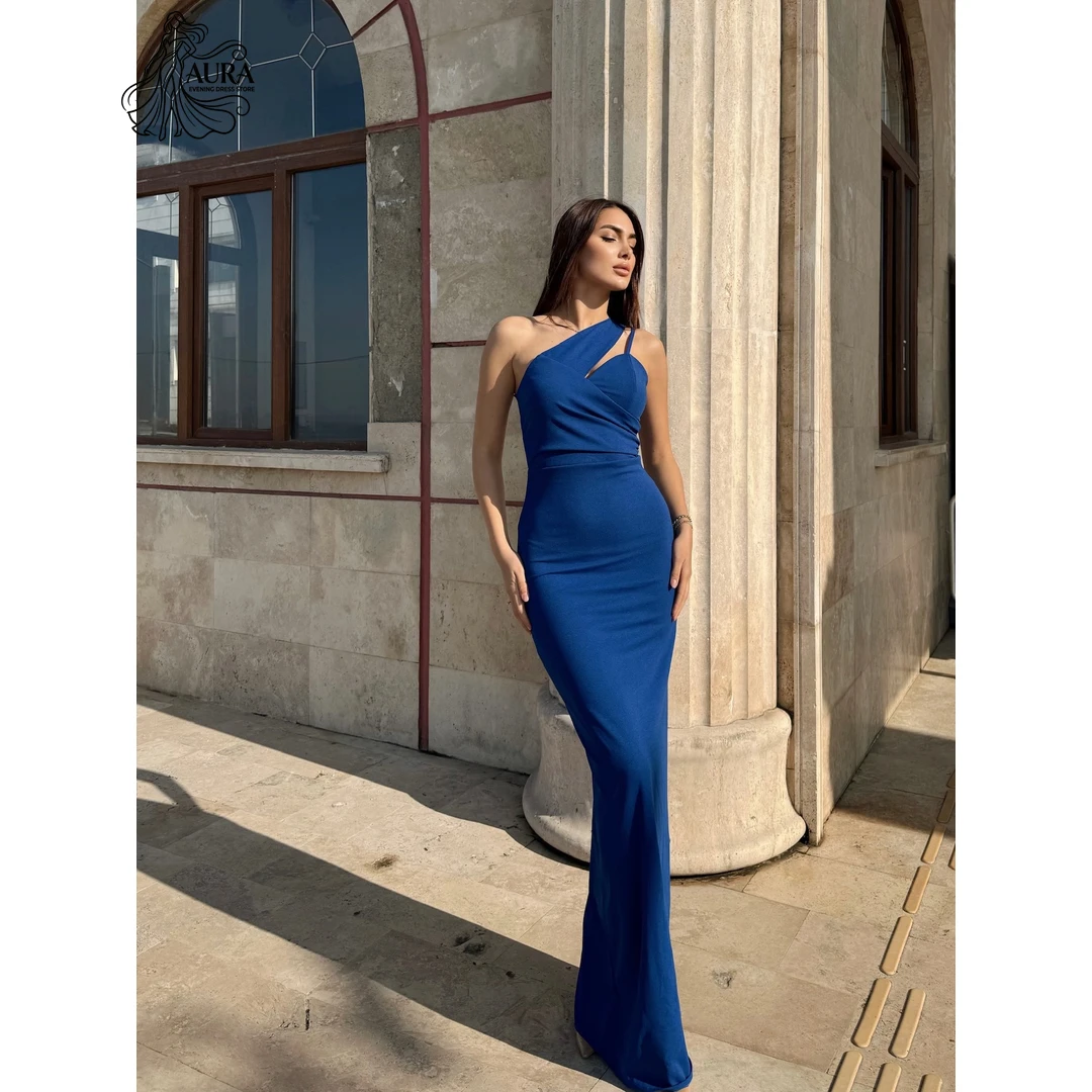 

Aura Royal Blue Prom Dresses Luxury Women's Elegant Party Dress Custom Made Luxurious Evening Dress 2026 Woman Fishtail Skirt