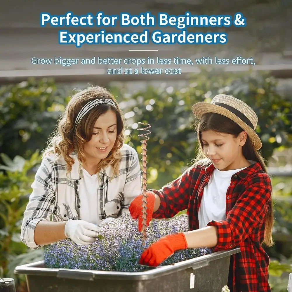 Estacas para plantas de electrocultivo de cobre para bonsái, bobina de alambre, varilla de madera para jardinería, antenas de bobina de cobre, varilla de fijación para bonsái, flor