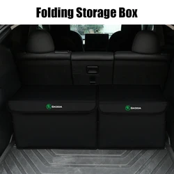 Car Accessories Trunk Organizer Tool Emergency Storage Box Travel Case For Skoda S Octavia Rapid Fabia Superb KAMIQ Roomster VII