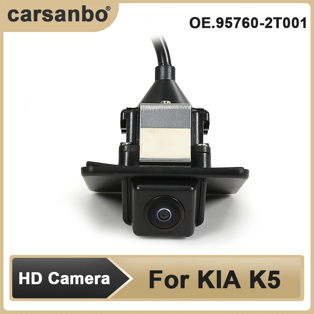 

Carsanbo Автомобильная HD-камера заднего вида, Водонепроницаемая IP68 для Kia K5 2011 2012 2013 номер детали: 95760-T001,95760-2T002,95760-2T101