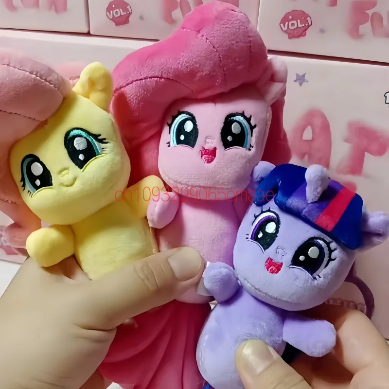 New Genuine Kayou My Little Pony Mermaid Pony Series Volume 1 Cute Blind Box Fluffy Tulle Fin Plush Keychain Bag Pendants Charm view 5