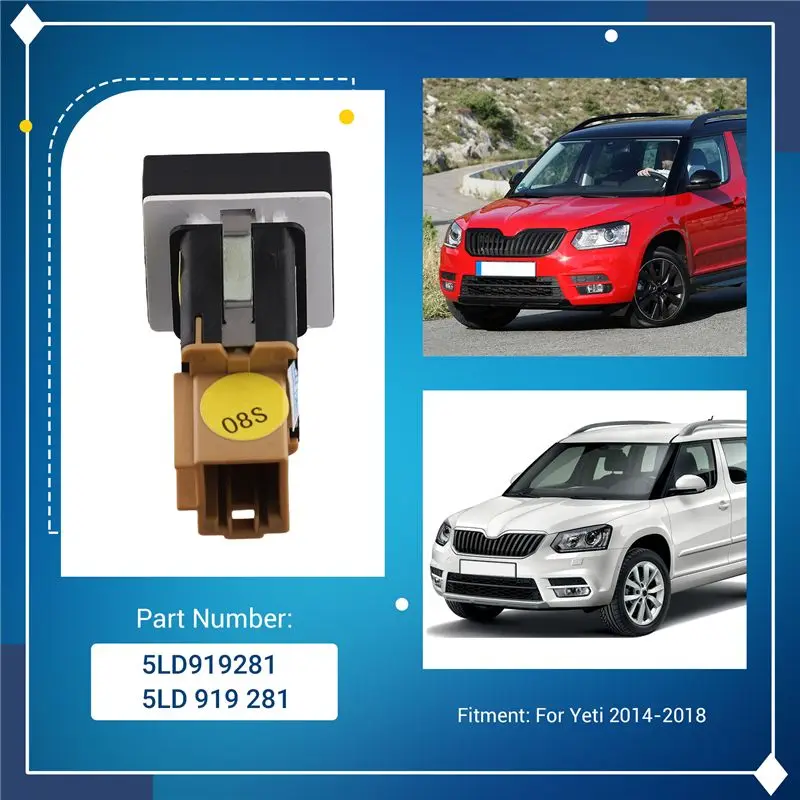 Car Parking Aid System Radar Switch For Skoda Yeti 2014-2018 5LD919281 5LD 919 281-A91R