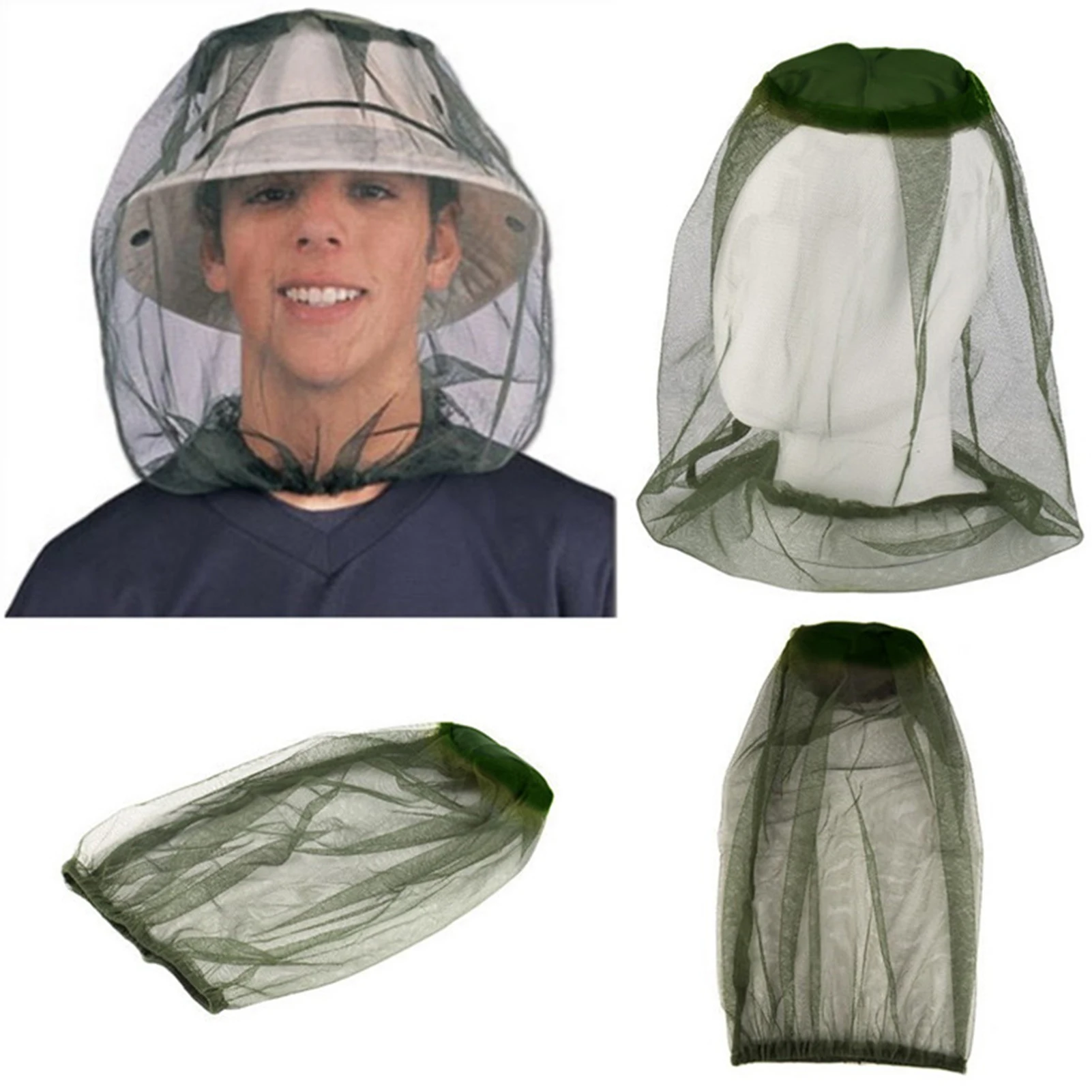 Anti-Mücken-Angelmütze, atmungsaktiv, verstellbar, Netz-Angelmütze für Männer und Frauen, für Outdoor-Reisen, Angeln, Camping – Detail 1