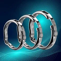 Adjustable Stainless Steel Penis Ring Delay Ejaculation Lock Cock Ring Bondage Glans Ring Erection Sex Toys For Men Various Size