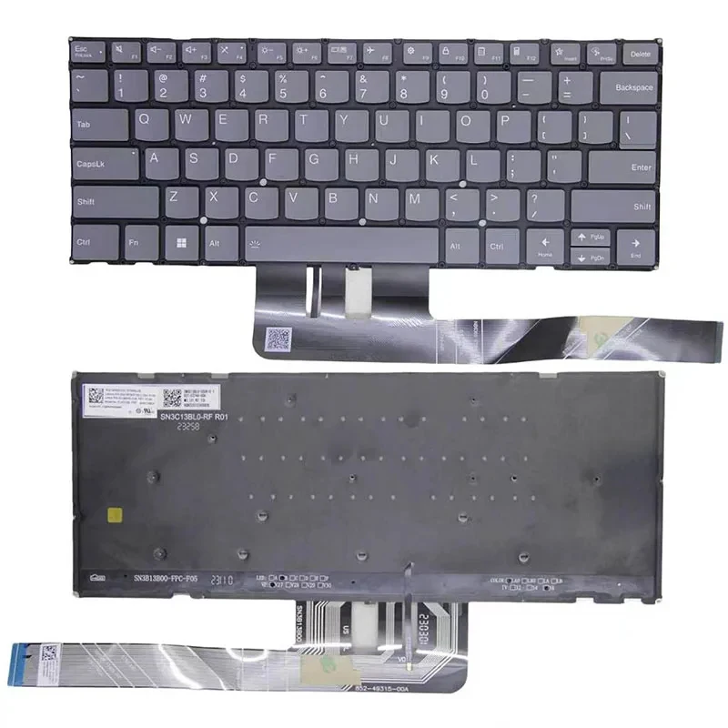 NEW US Backlight Backlit Keyboard For Lenovo  AIR14S APU8 Yoga Slim7 14APU8 14IMH9 14Q8X9 14AKP10 14ILL10/Air 15s ILL9 Yoga Slim