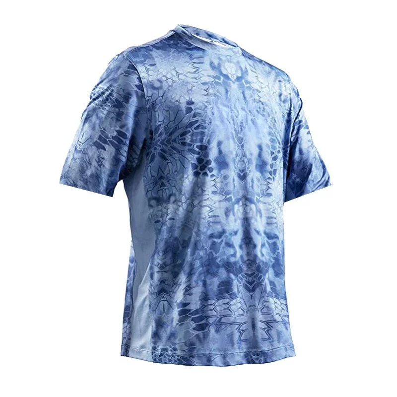 Summer Fishing Shirts Short Sleeve UV Protection T-Shirts Camisa De Pesca UPF 50 Hiking Jerseys Quick Dry Fishing Tops