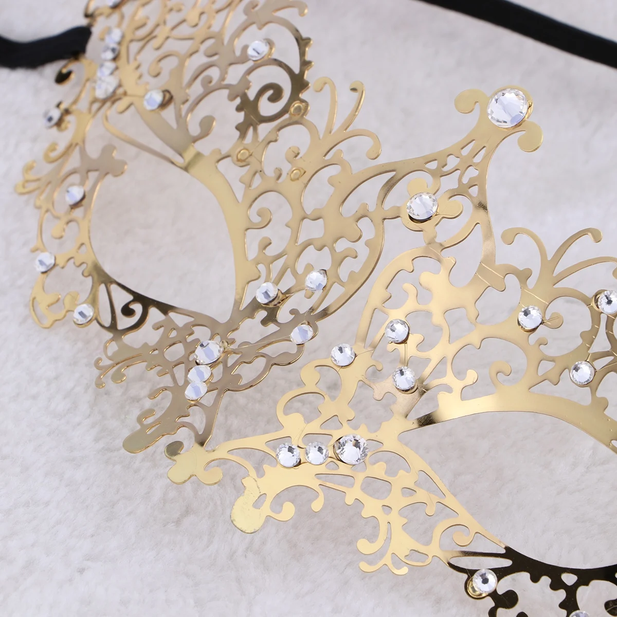 

Iron Metal for Metal Mask Carnival Mask Masquerade Party Carnival Cosplay Lightweight Comfortable Gold Fits Most