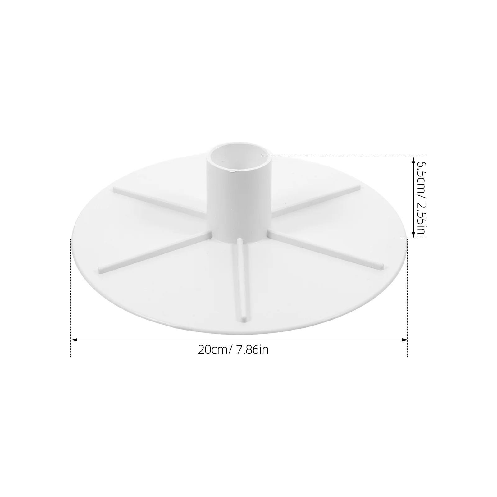 لوحة غطاء مقشدة حمام السباحة، مادة ABS مناسبة تمامًا، تصميم أبيض أنيق ومتين، سهل التركيب، محول مكنسة مقشدة
