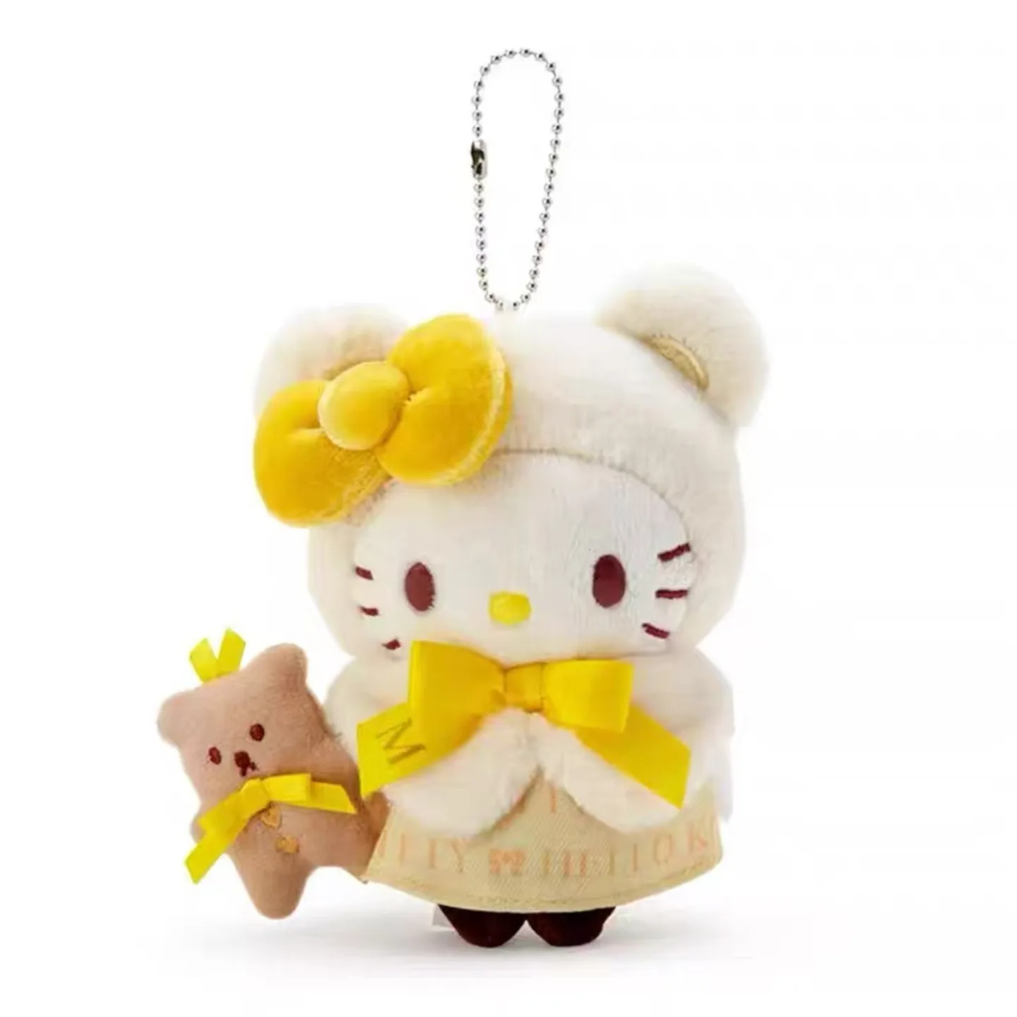 Hello Kitty Plush Birthday Commemorative Limited Edition KT Teddy Bear Head Cute Plush Pendant Bag Accessory Giirl Fans Gift