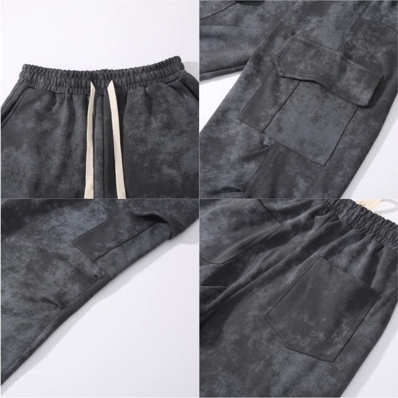Pantaloni da lavoro americani hip-hop retrò batik casual vestibilità ampia taglie forti