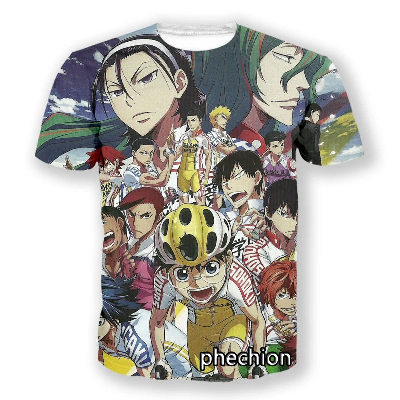 phechion New Fashion Men/Women Yowamushi Pedal Limit Break 3D Print Short Sleeve Casual T Shirt Sporting Hip Hop Summer Tops L84