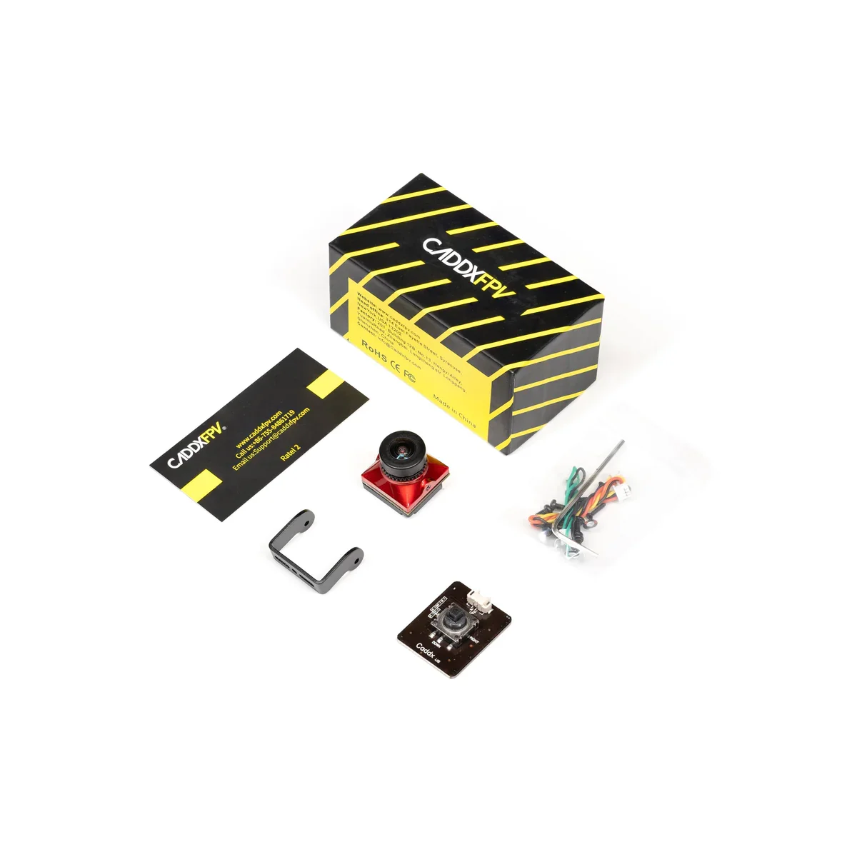 1/3PCS CADDX Ratel 2 V2 FPV Camera Ratel2 2.1mm Lens FOV165° 16:9/4:3 NTSC/PAL Switchable Micro Camera For RC Quadcopter Drone thumbnail 6