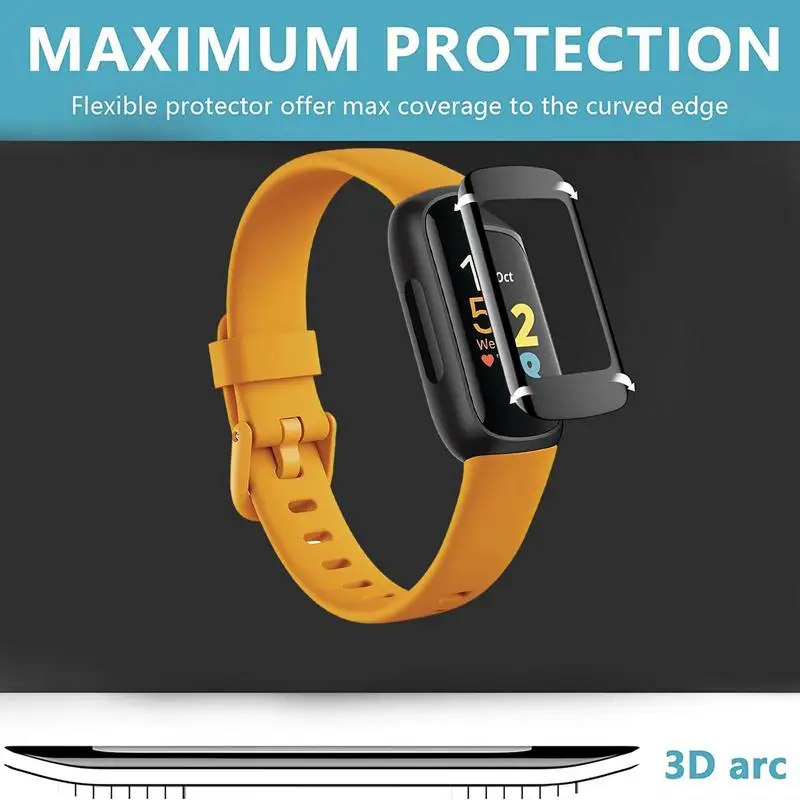 Película protectora transparente de TPU de cobertura completa para reloj inteligente Inspire 3, pulsera de hidrogel, Protector de pantalla suave, xiaom-i Miband