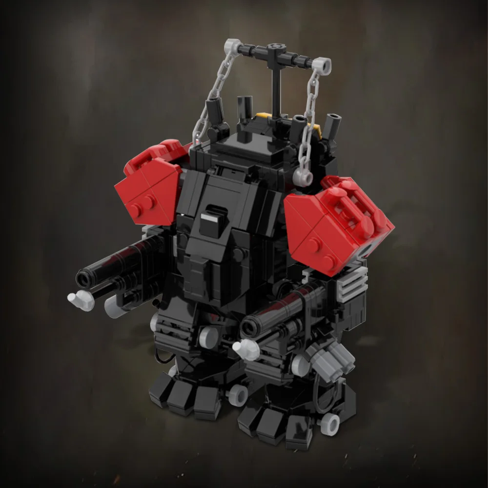 Moc filme helldiverseds automaton hulk mech monsterblocos de construção modelo gatling sentinela hulk scorcher tijolos montado brinquedo presente