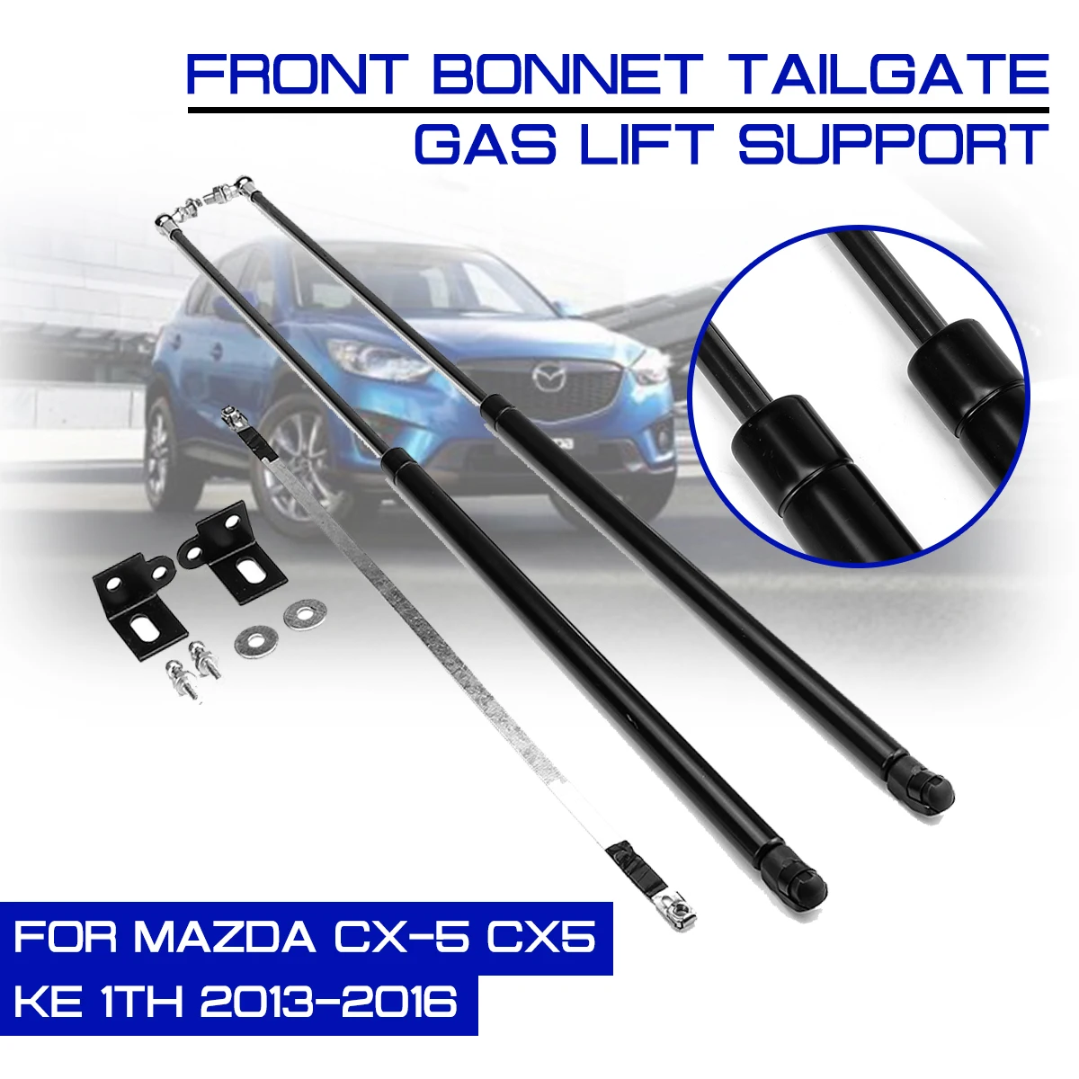 For Mazda CX-5 CX5 KE 1th 2013-2016 Car Interior Front Engine Cover Bonnet Hood Shock Lift Support Arm Gas Hydraulic Struts Bar