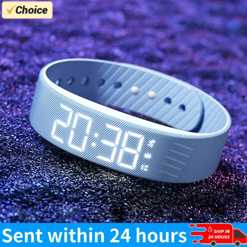 

Silent Wrist Shock Bands Waterproof Silent Vibration Alarm Watch with Step Counter Pedometer for Heavy Sleepers Students