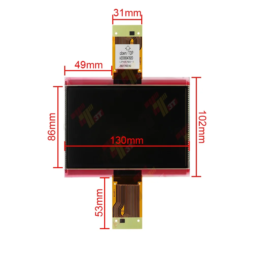 Display for Mercedes Truck Actros MPII & MPIII Instrument Cluster Odometer Clock and Thermometer
