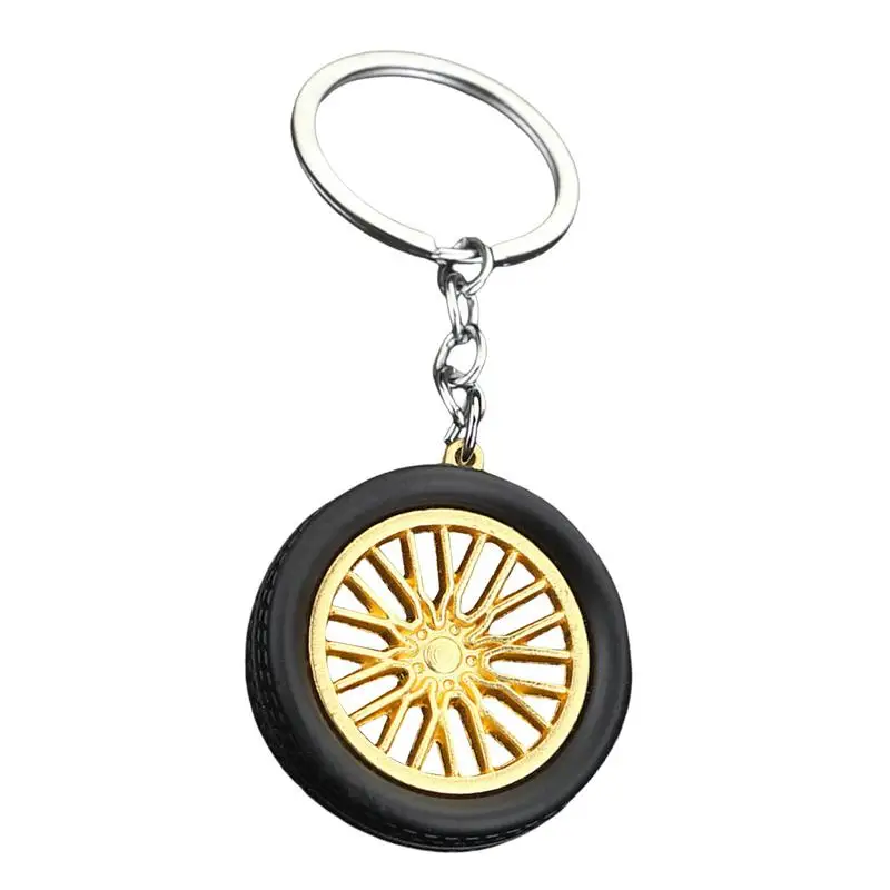 Tire Key Chain Wheel Tyre Auto Keychain Truck Tire Keychain Wheel Tire Keychain Motorcycle Car Fans Keychain Backpack Phone