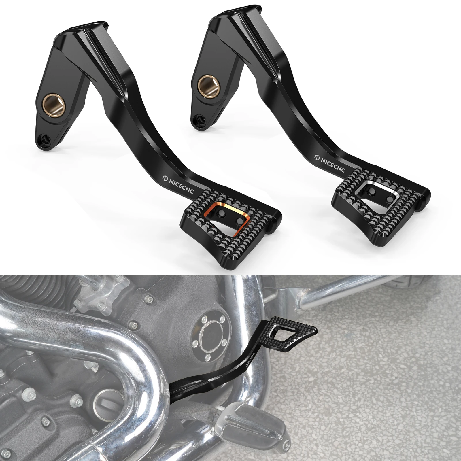 Motocycle Foot Brake Lever for Harley Dyna Fat Bob FXDF 2008-2017 Street Bob FXDB 2006-2012 2016 2017 Wide Glide FXDWG 2010-2017