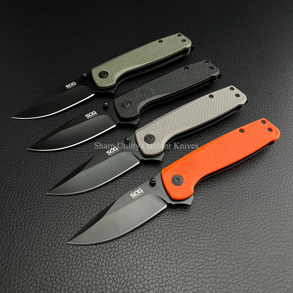 TERMUNUS XR Multifunctional Tactical Folding Pocket Knife Nylon Fiber Handle Survival Camping Outdoor Rescue Utility D2 Knife