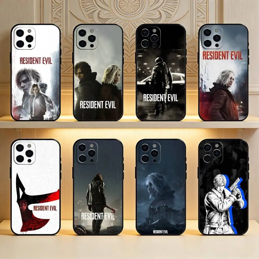 Resident Evil Requiem Handyhülle für iPhone 17 16 15 11 12 14 13 Pro Max Mini XS XR 7 Plus 17E Stoßfeste Silikonhülle Fundas