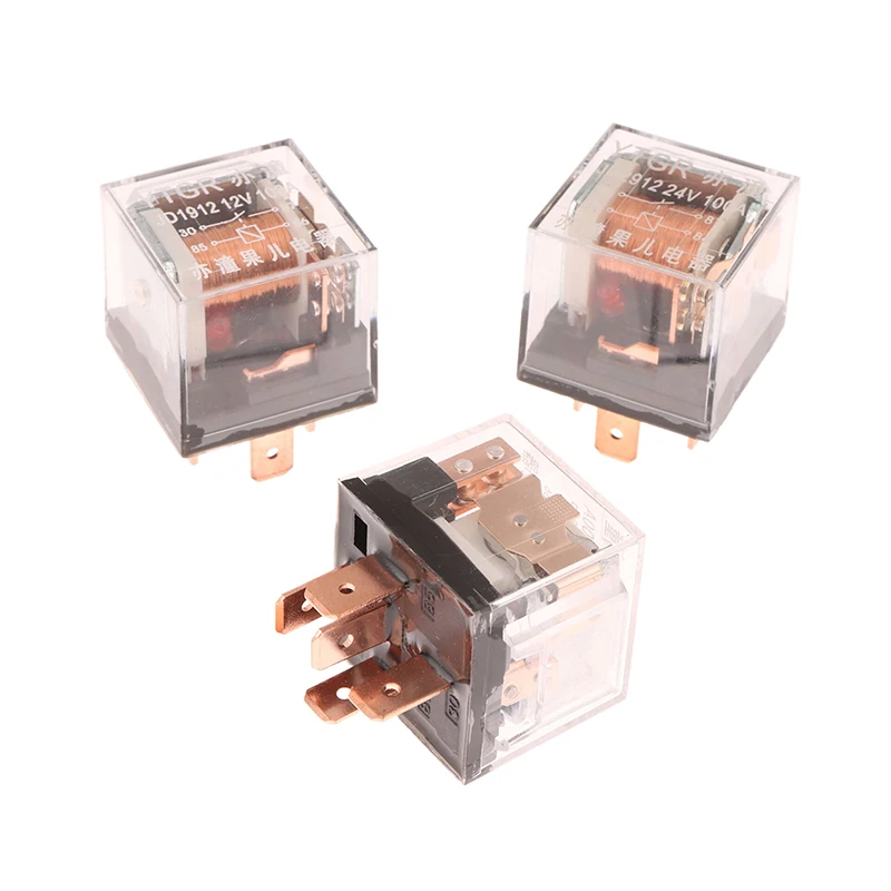 1Piece High Quality DC 24V High Capacity Switching Waterproof Automotive Relay 12V 100A 5Pin SPDT Car Control Device Car Relay