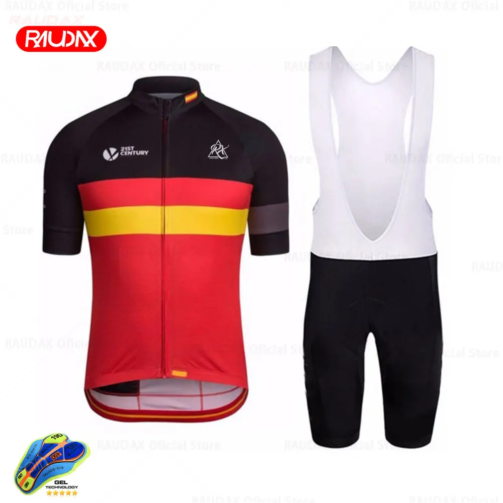 New Spain Cycling Clothing Men Short Sleeve Cycling Set Racing Bicycle Clothing Suit Breathable Mountain Bike Clothes Sportwears