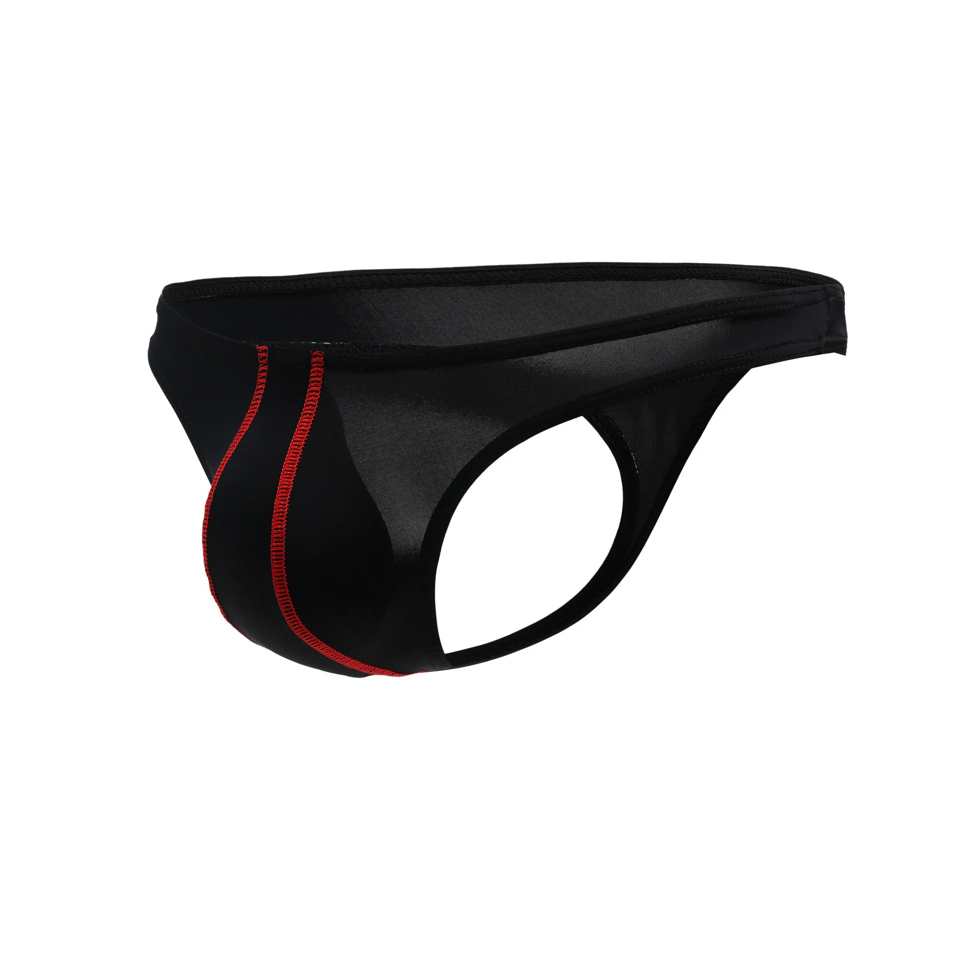 

Men's underwear U convex thin ice silk low waist thong
