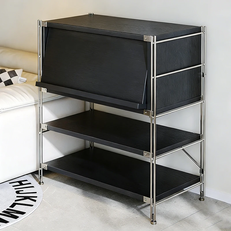 Simple Storage Holders Living Room Entrance Hall Storage Rack Modern Record Magazine Racks Sofa Side Floor Standing Holders