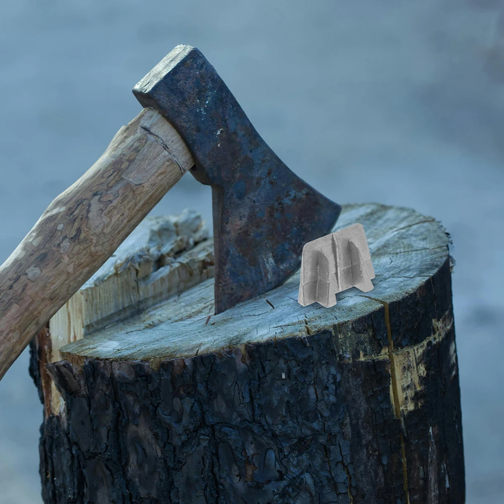 

2Pcs Sturdy Metal Wedge Tool Handle Repair Accessories Versatile Application Felling Wedge Set Wedges for Levelling