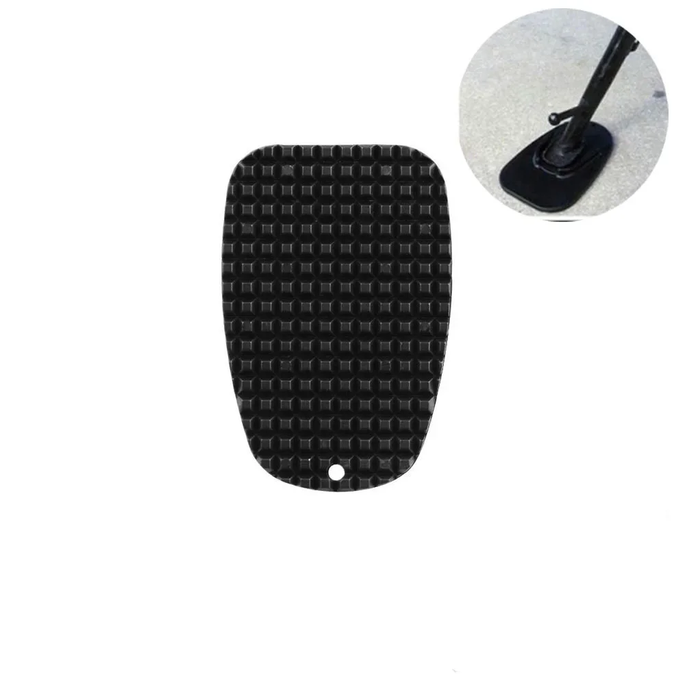 Motorcycle Kickstand Pad Plate Support Accessory - Black - Soft Ground, Grass, Hot Pavement, Outdoor Parking, Anti Sinking