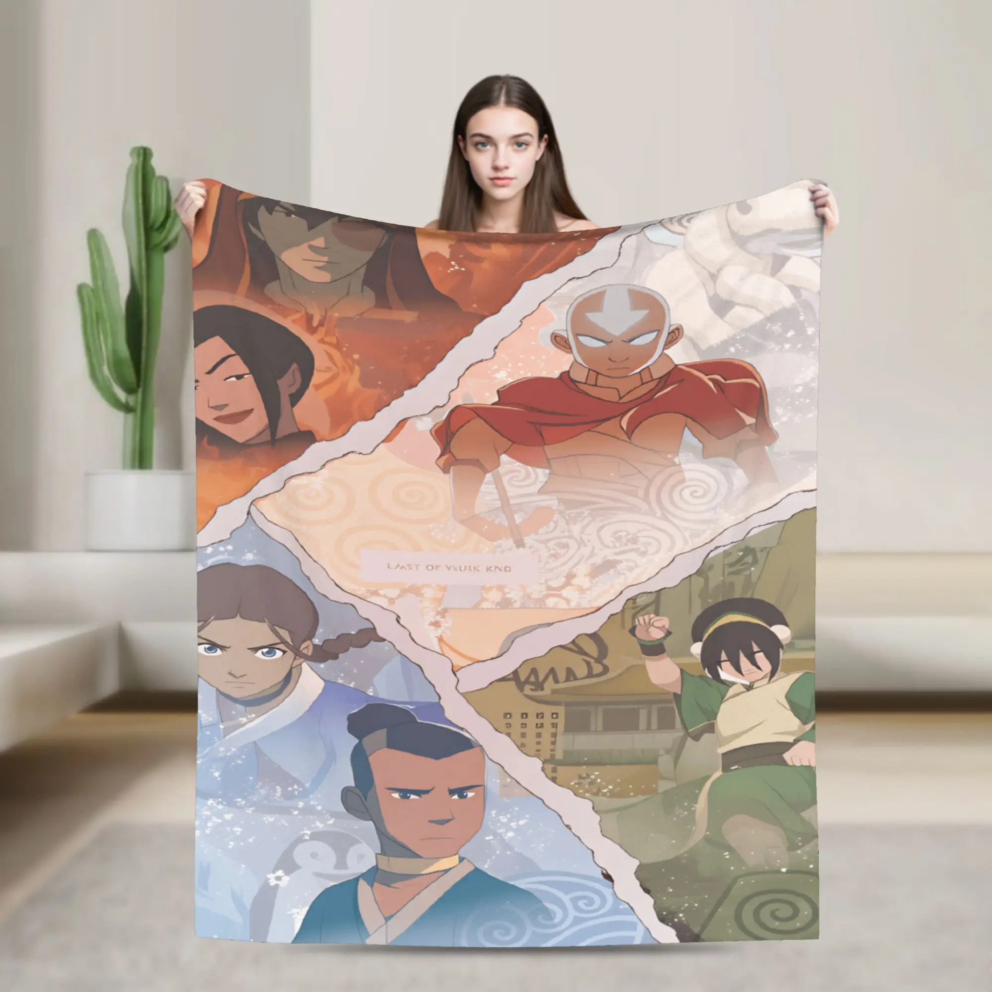 ATLA Avatars The Last Airbender Soft Comfy Blanket  Funny Travel Bedding Throws Living Room Flannel Bedspread Sofa Bed Cover