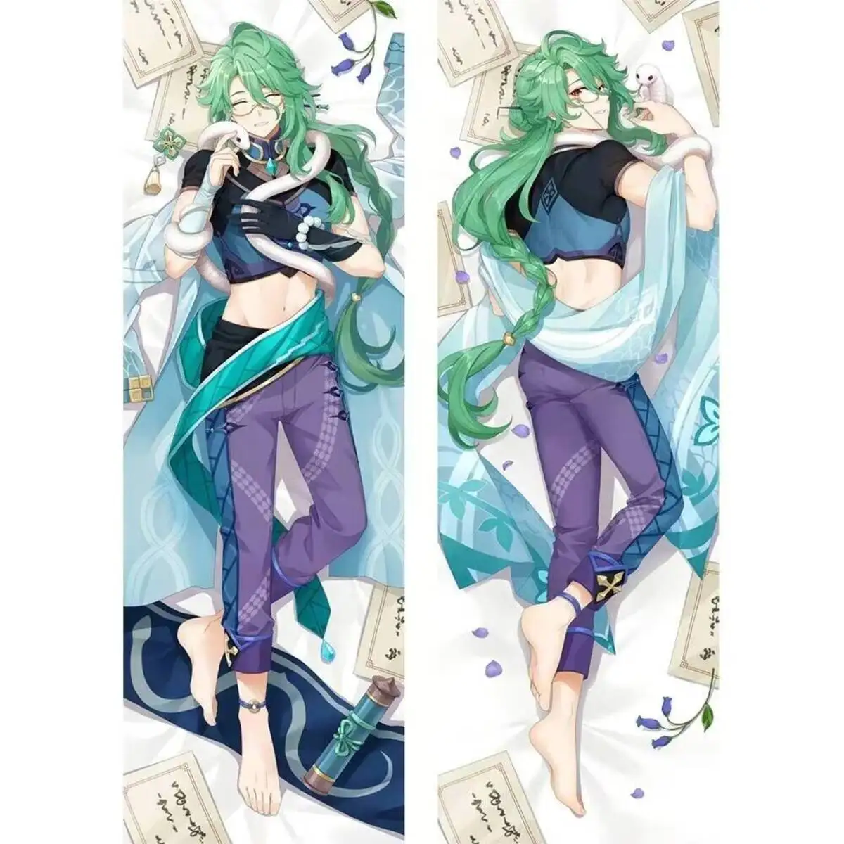 

Anime 2023 Dakimakura Game Genshin Impact Baizhu Hing Body Pillow Cover Long Pillowcases Home Bedding 150X50cm Otaku