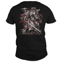 Black Knights Templar T Shirt. Short Sleeve 100% Cotton Casual T-shirts Loose Top Size S-3XL