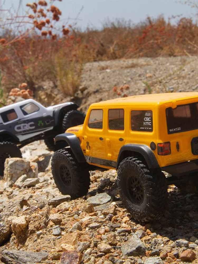 RC Off Road Car For Axial SCX24 AXI00002 Wrangler Brushed Motor 1/24 Mini RC Crawler Portable Collectible Hobby RC Model