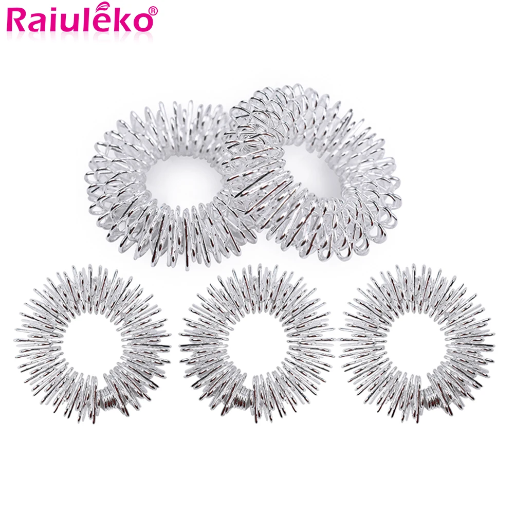 

10/20PCS Acupuncture Ring Body Finger Massage Relax Hand Promote Blood Circulation Therapy Pain Relief Health Care