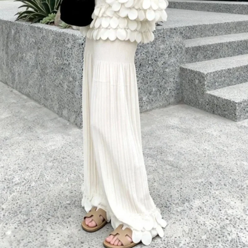 Miyake Pleated Pants Plisse Women 2026 Autumn New Pleated Wide-Leg Pants Unique Design Loose Casual Fold Trousers Women Clothing