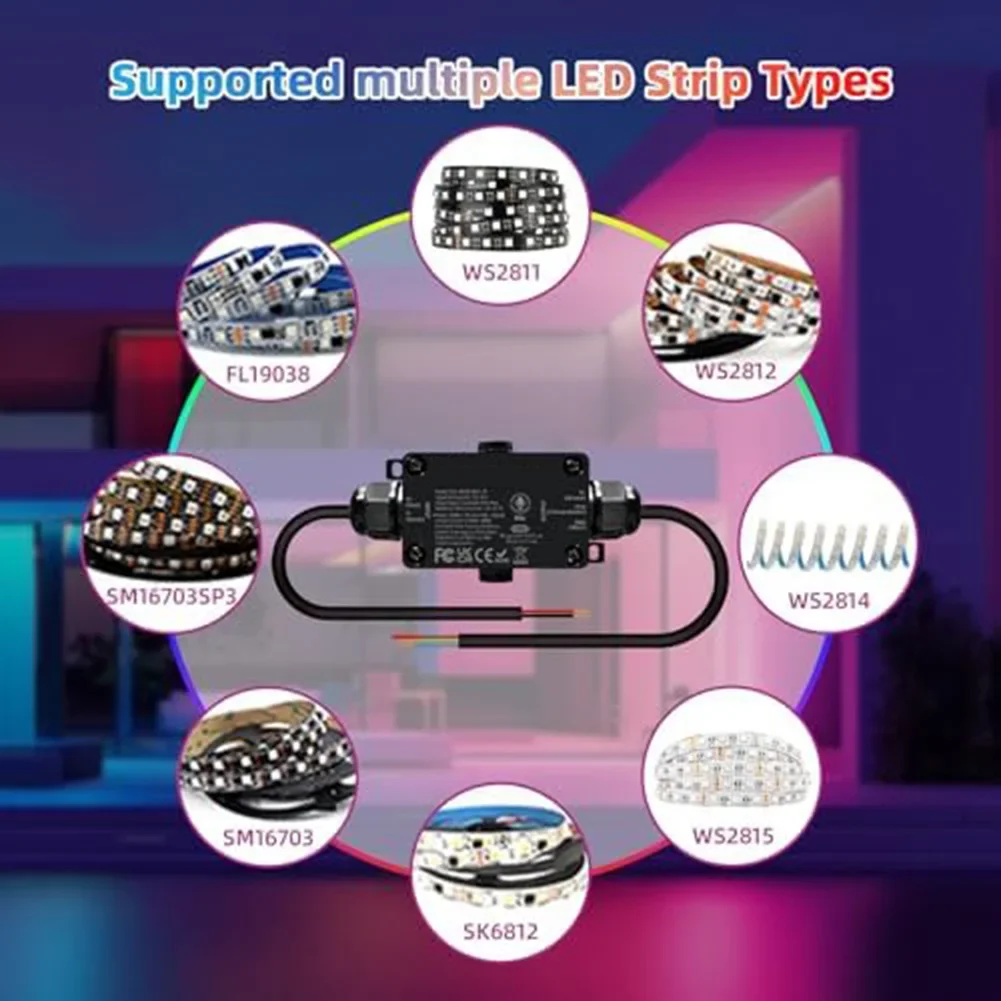 led-lighting-controller-for-pools-power-tool-accessory-addressable-strip-71-57-30mm-led-controller-ip65-waterproof