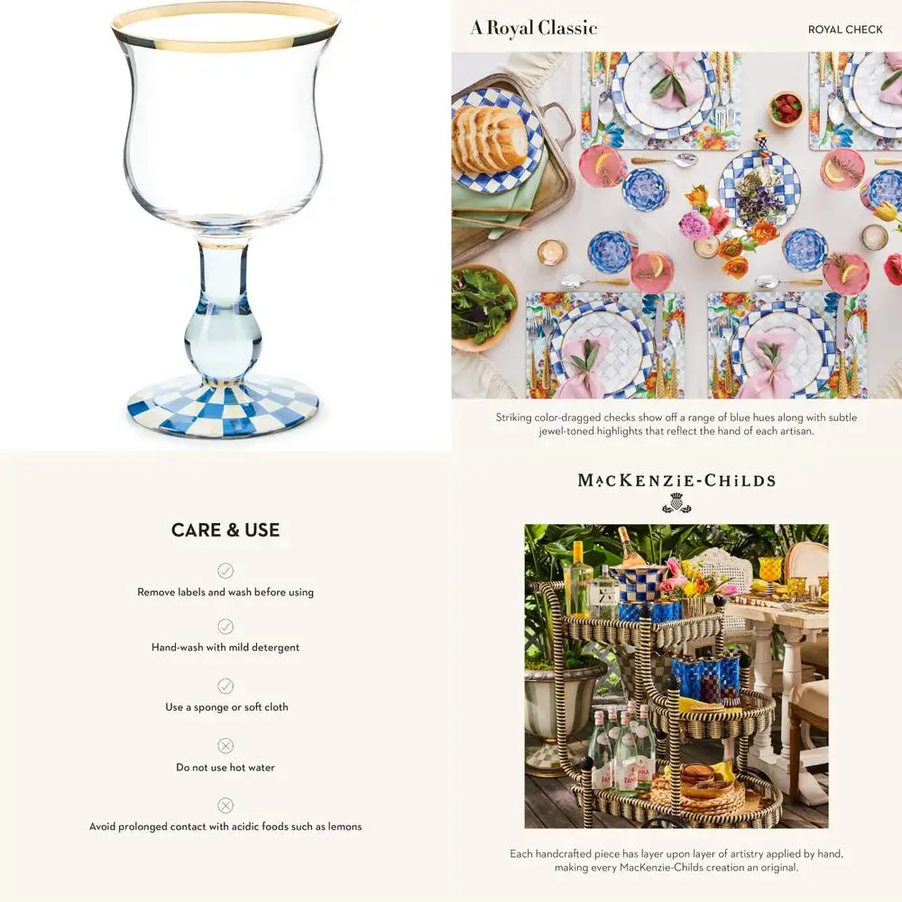 

Бокал для вина в виде королевского синего и белого цвета, декоративная посуда, емкость 16 унций, элегантный клетчатый узор